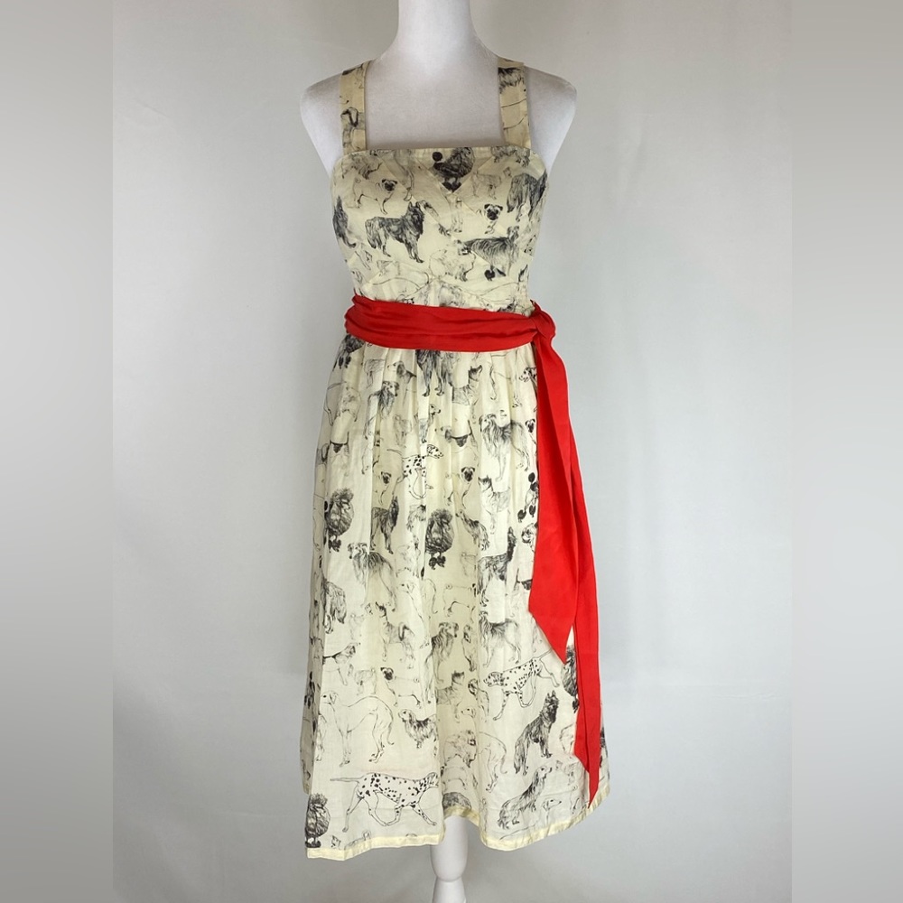 Anthropologie Maeve Dog Print Sundress, 2